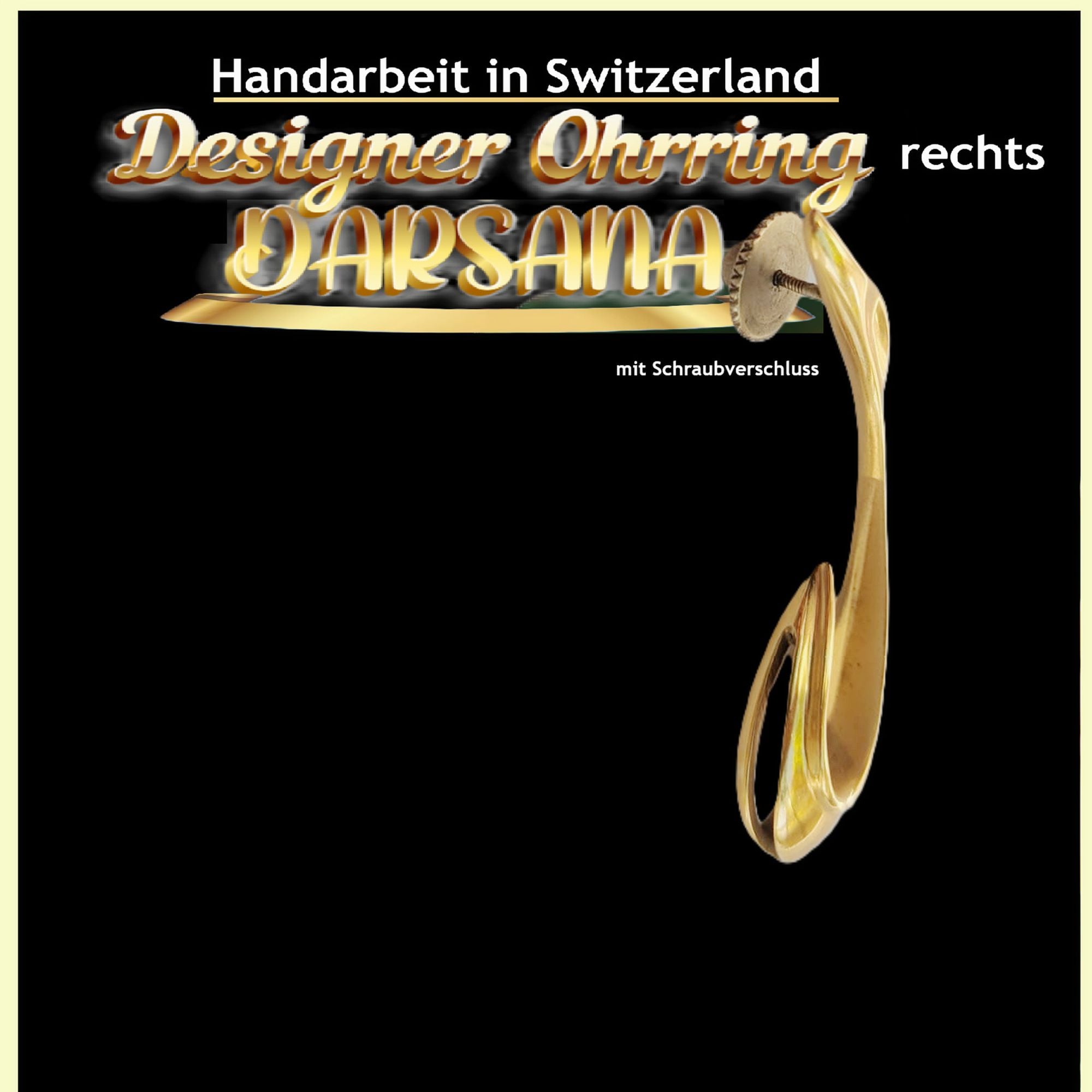 Designer Ohrring DARSANA — Exzellenter Zustand (M-) Ohrringe
