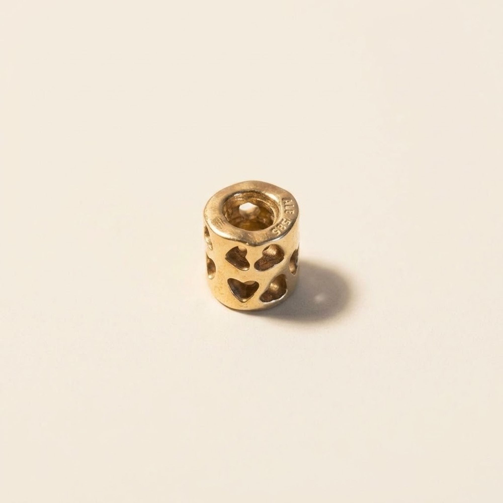 14K Gold Tunnel of Love Charm