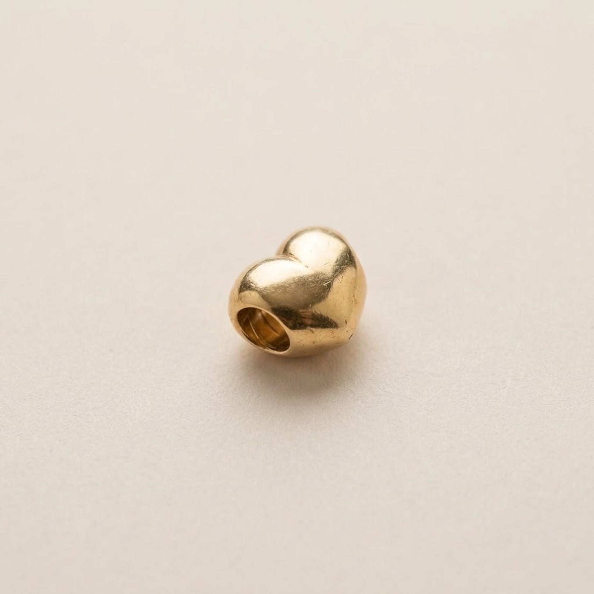 14K Gold Heart Charm