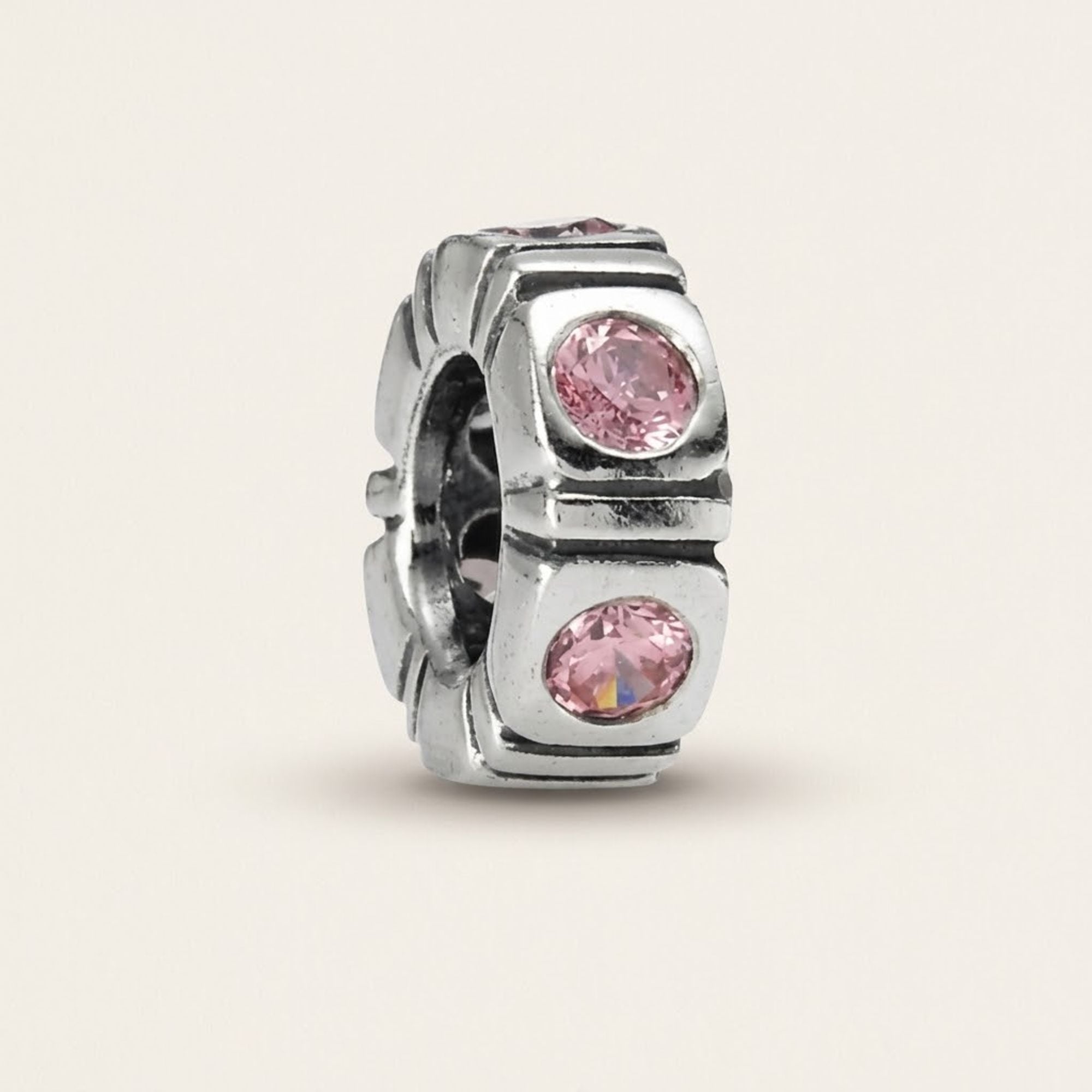 Trinity Pink CZ Spacer 2 Stück