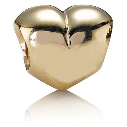 14K Gold Heart Charm