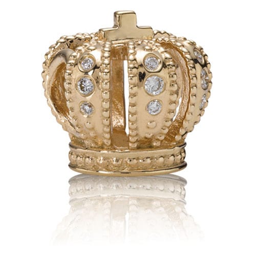 14K Gold Royal Crown Charm